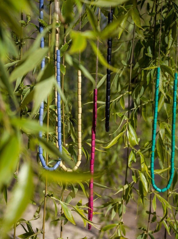 Collana Etiopia - amaranto - Bijondo