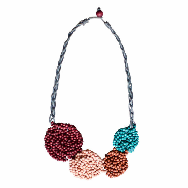 Collana Figi legno - rosa - Bijondo