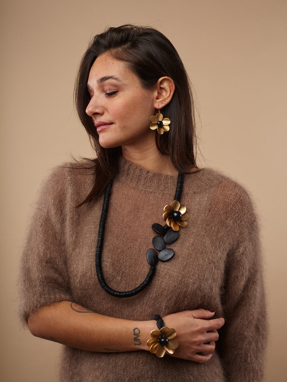 Collana Fiore Metallic-collana-Bijondo-Oro-Bijondo