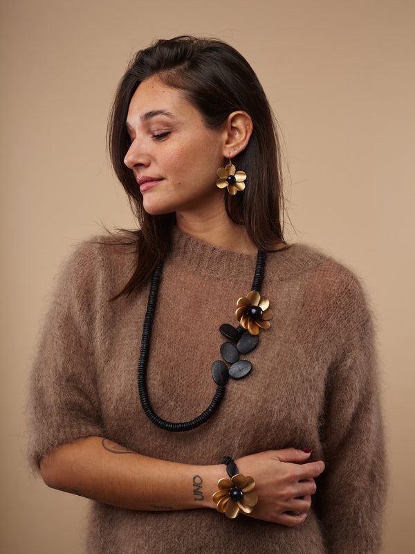 Collana Fiore Metallic-collana-Bijondo-Oro-Bijondo