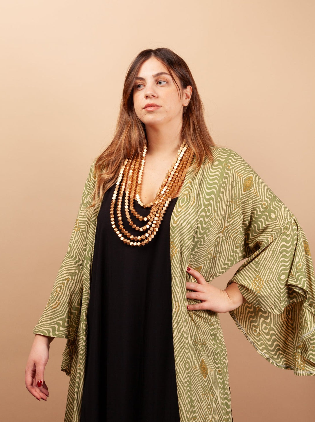 Collana Gibilterra oro legno-Collana-EW-Bijondo