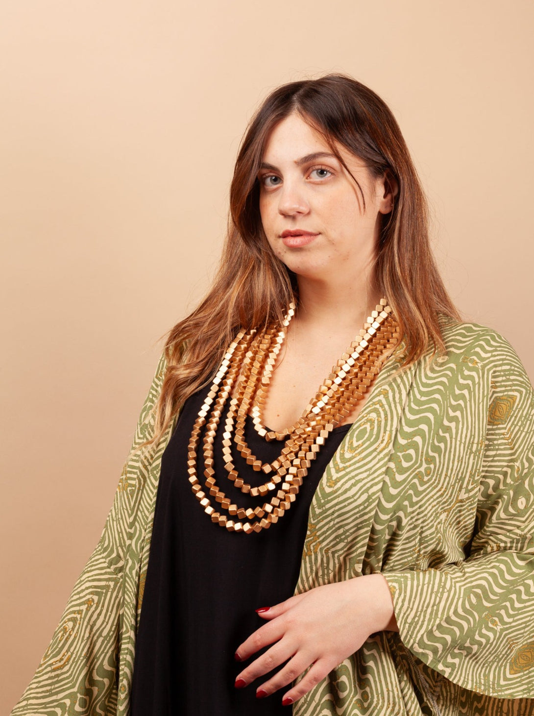 Collana Gibilterra oro legno-Collana-EW-Bijondo