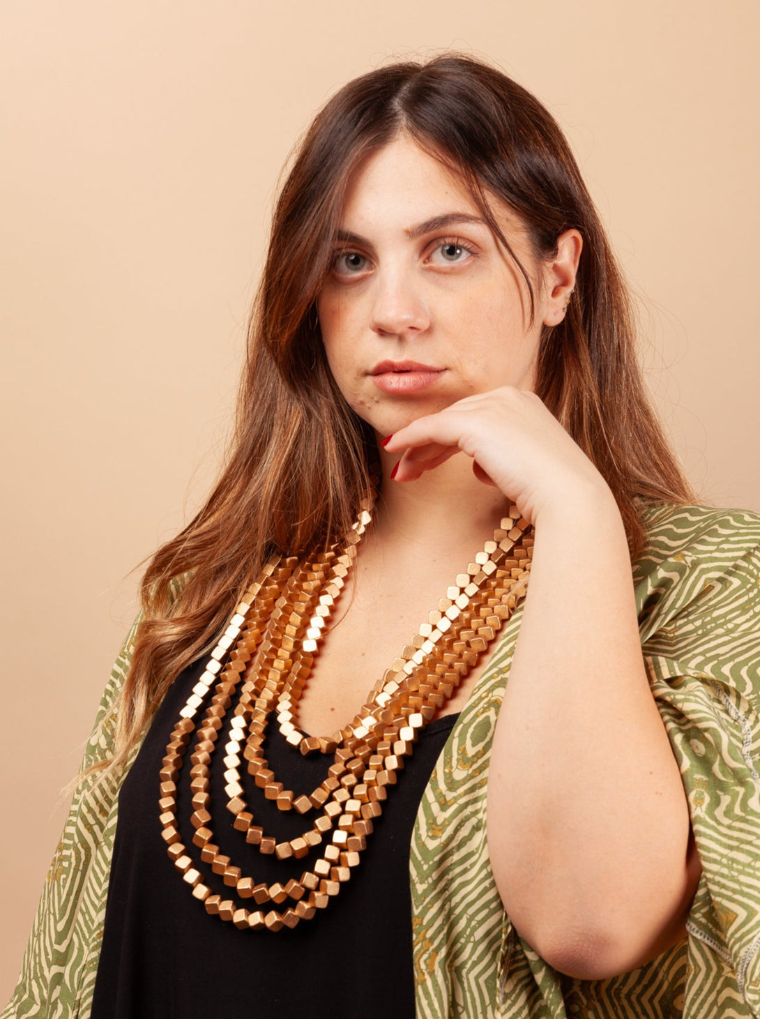 Collana Gibilterra oro legno-Collana-EW-Bijondo