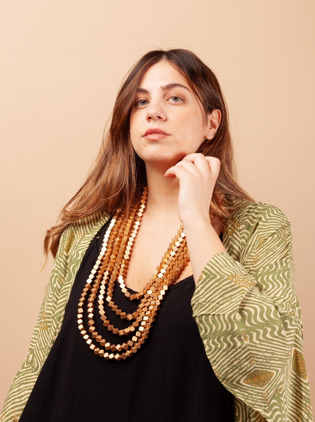 Collana Gibilterra oro legno-Collana-EW-Bijondo