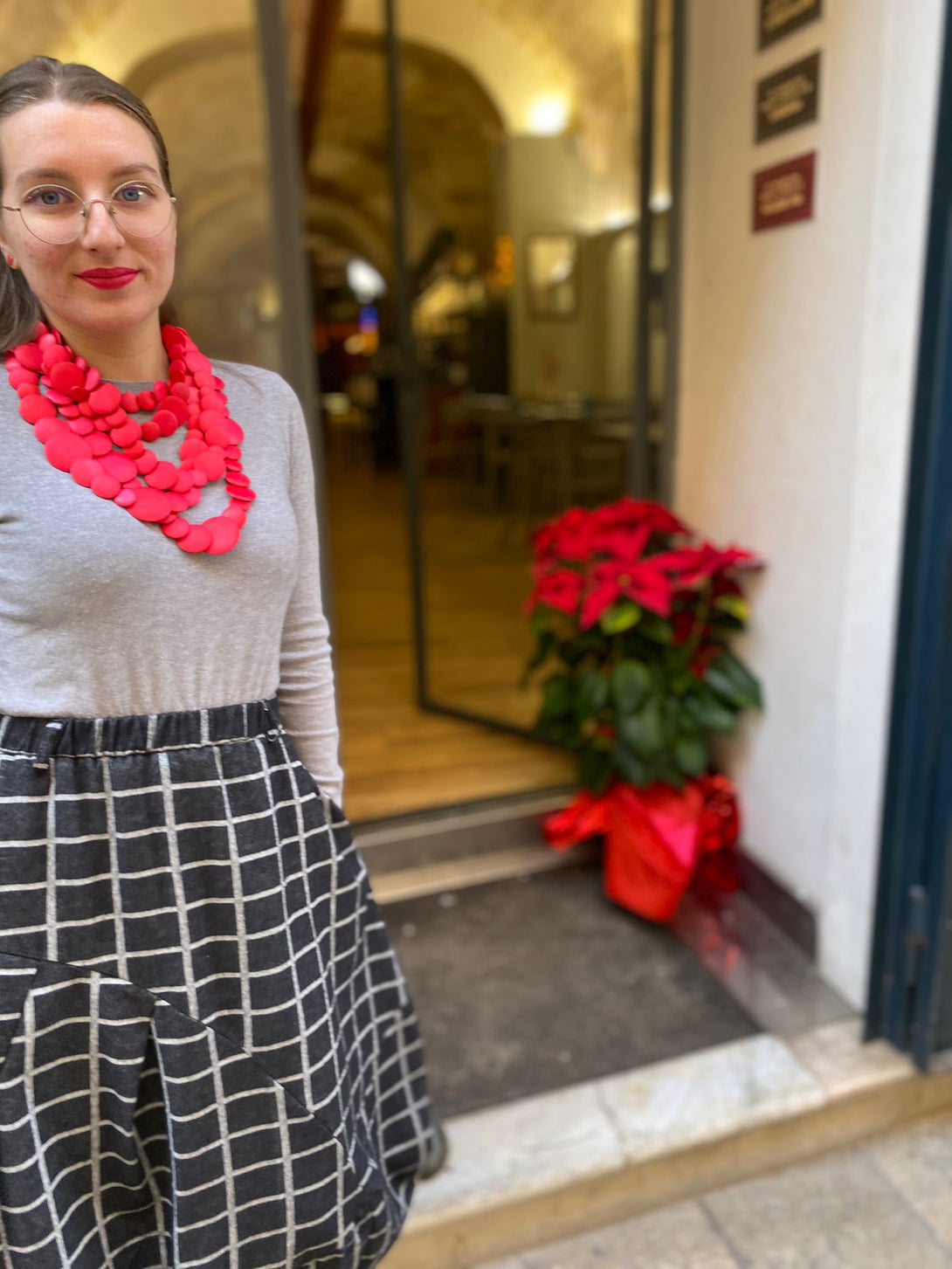 Collana Guinea legno leggera-nude-Bijondo