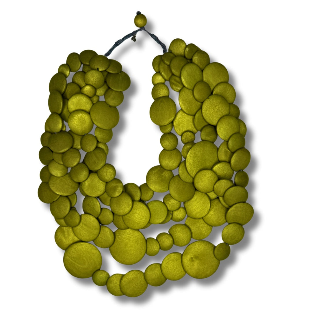 Collana Guinea legno leggera-collana-EW-verde-Bijondo