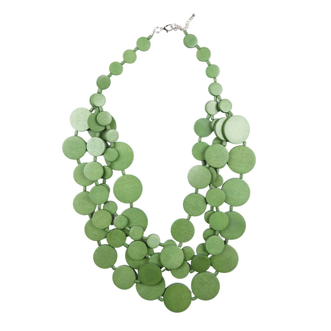 Collana Italia legno - verde menta - Bijondo