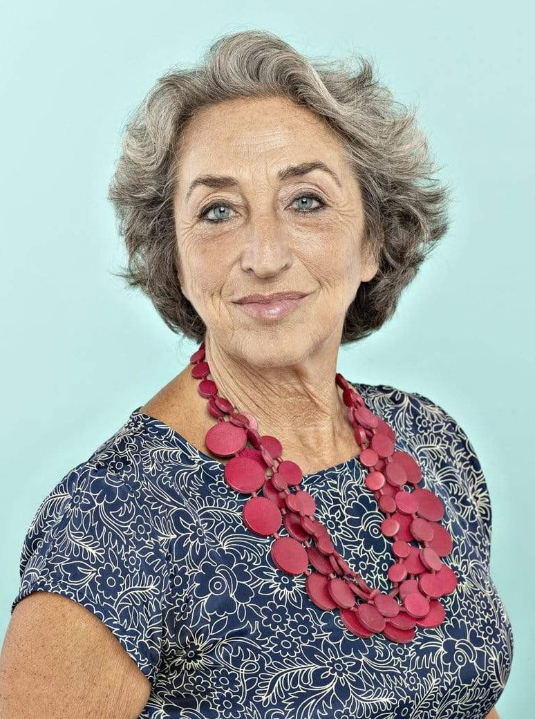 Collana Italia legno - arancione - Bijondo