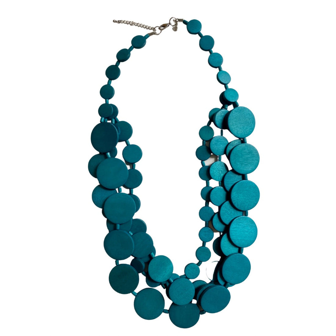 Collana Italia legno-turchese-Bijondo