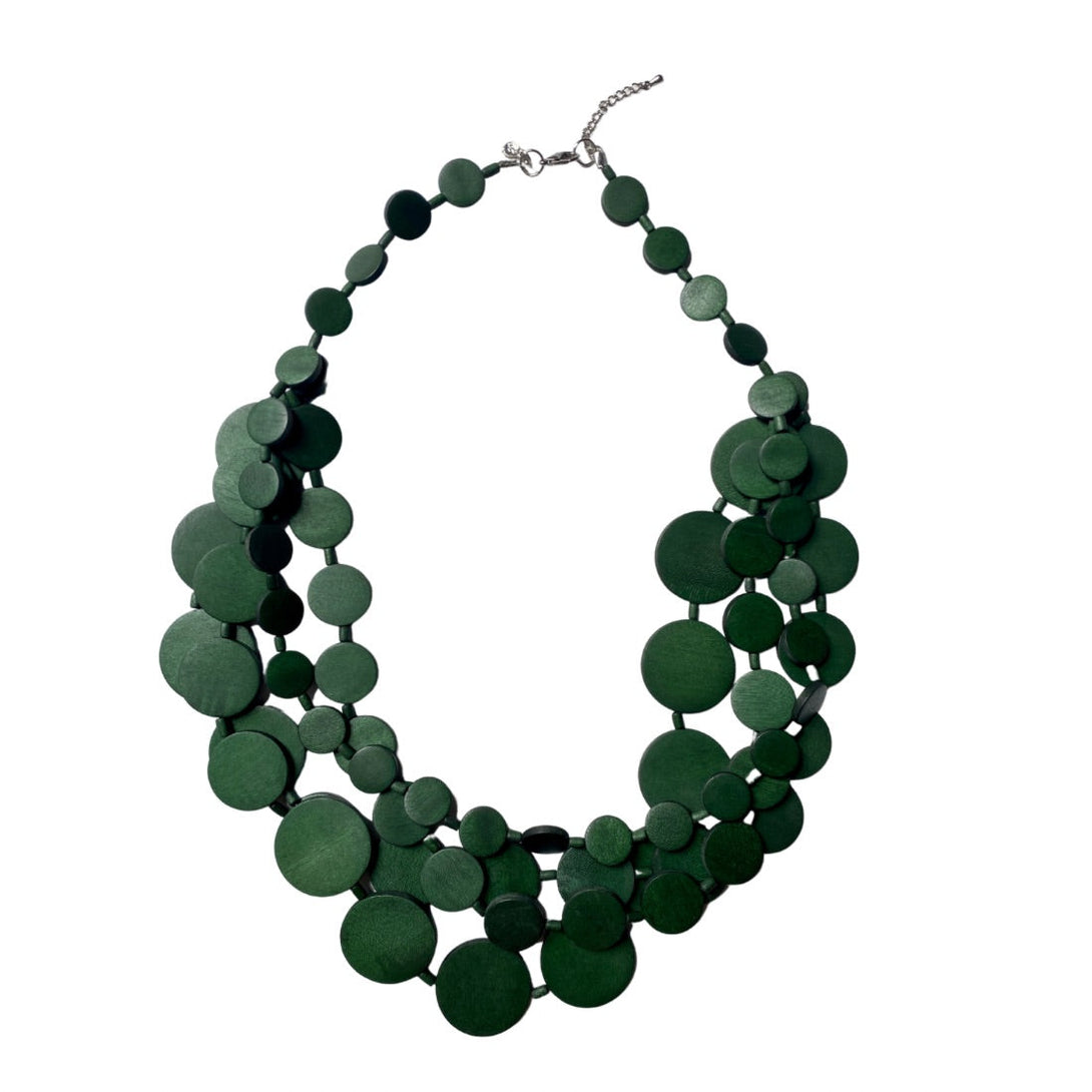 Collana Italia legno-verde oliva-Bijondo