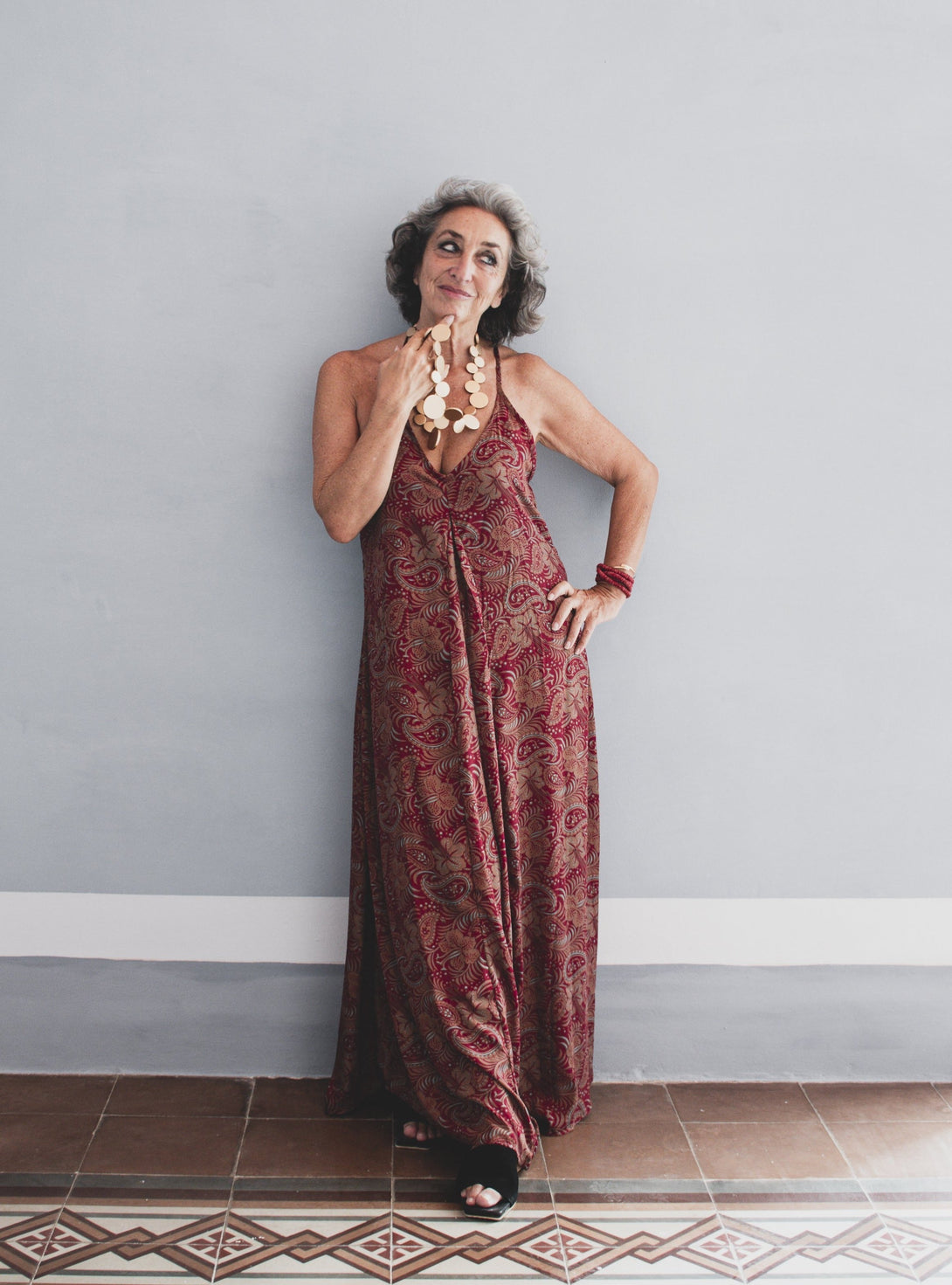 Collana Kiribati Metallic-oro-Bijondo