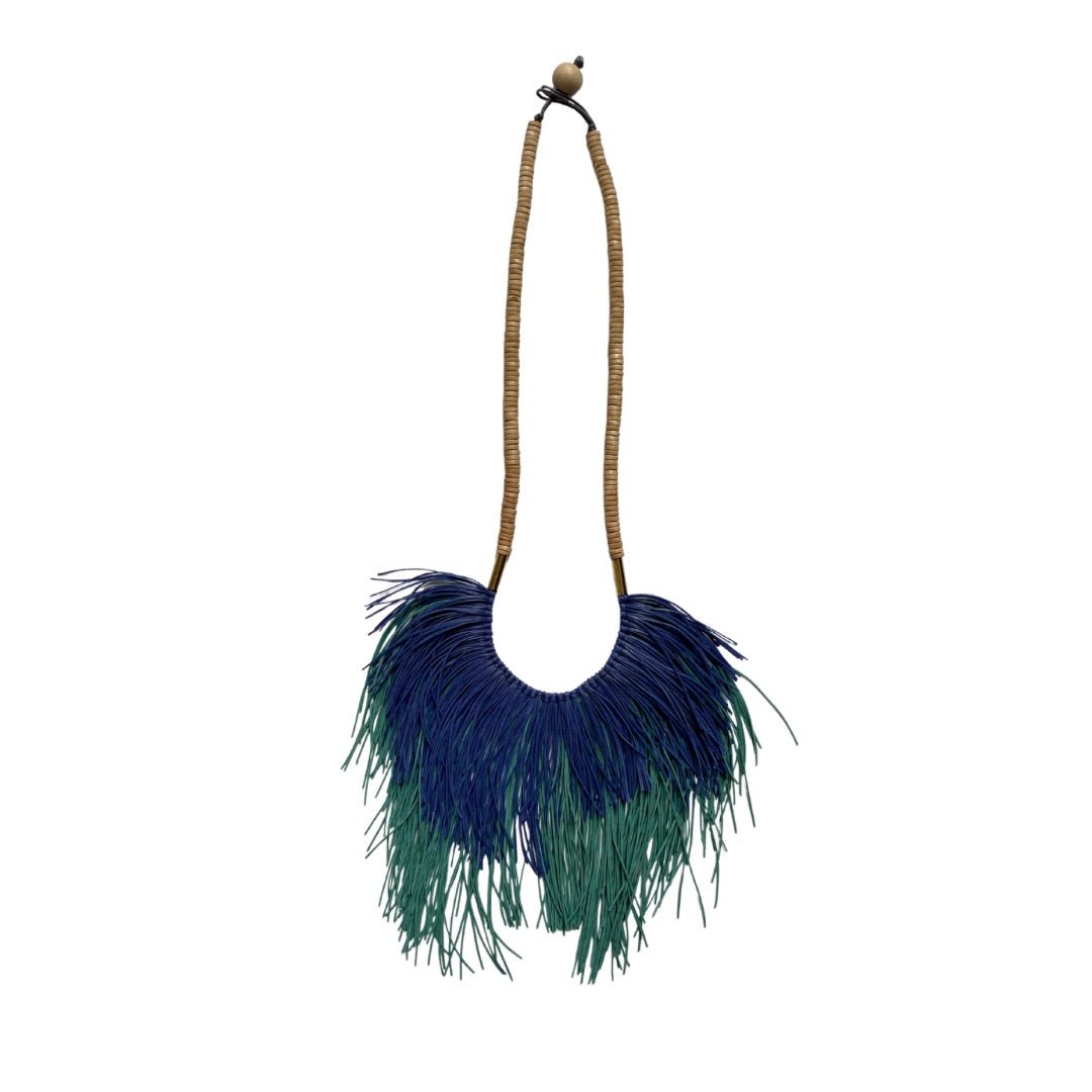 Collana Legno Boho Notre Dame - turchese - Bijondo