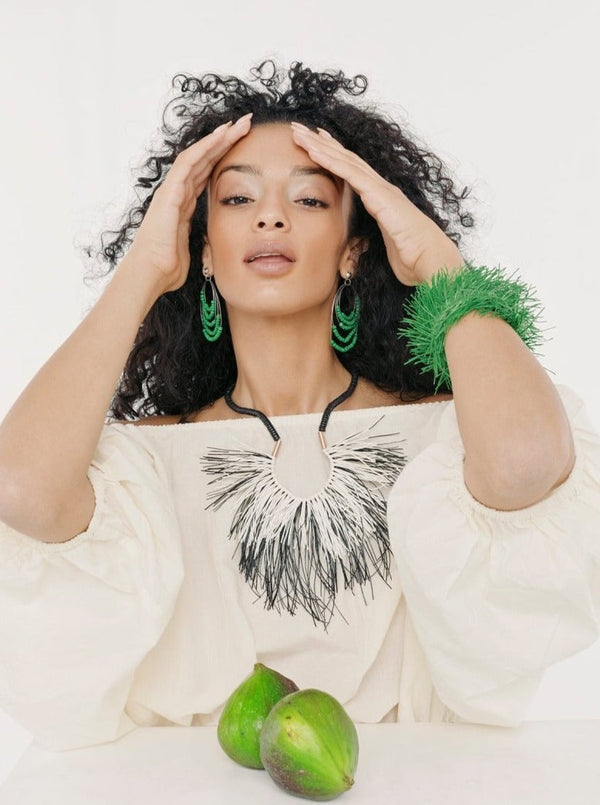 Collana Legno Boho Notre Dame - nero - Bijondo