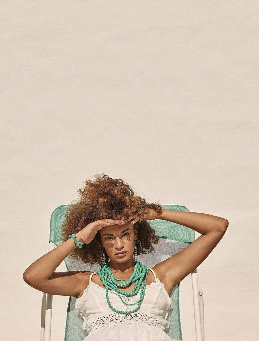 Collana Legno Brasile - lilla - Bijondo