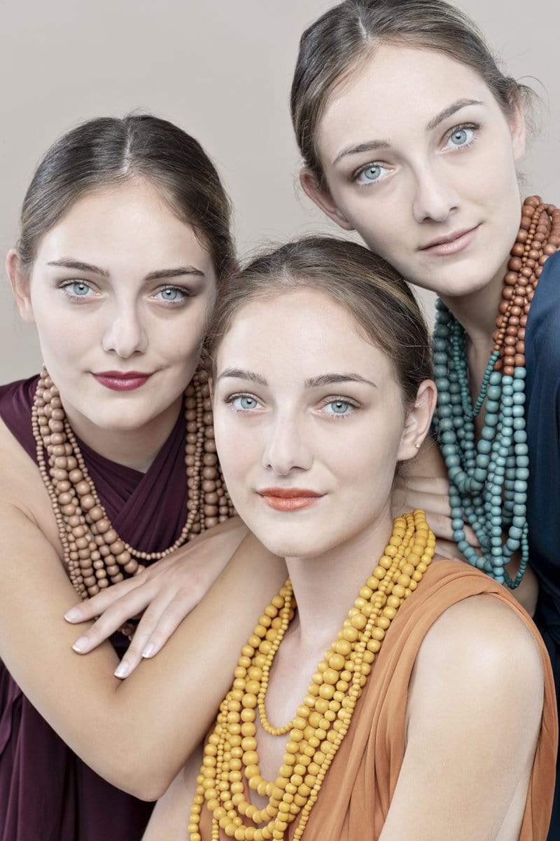 Collana Legno Brasile - verde oliva - Bijondo