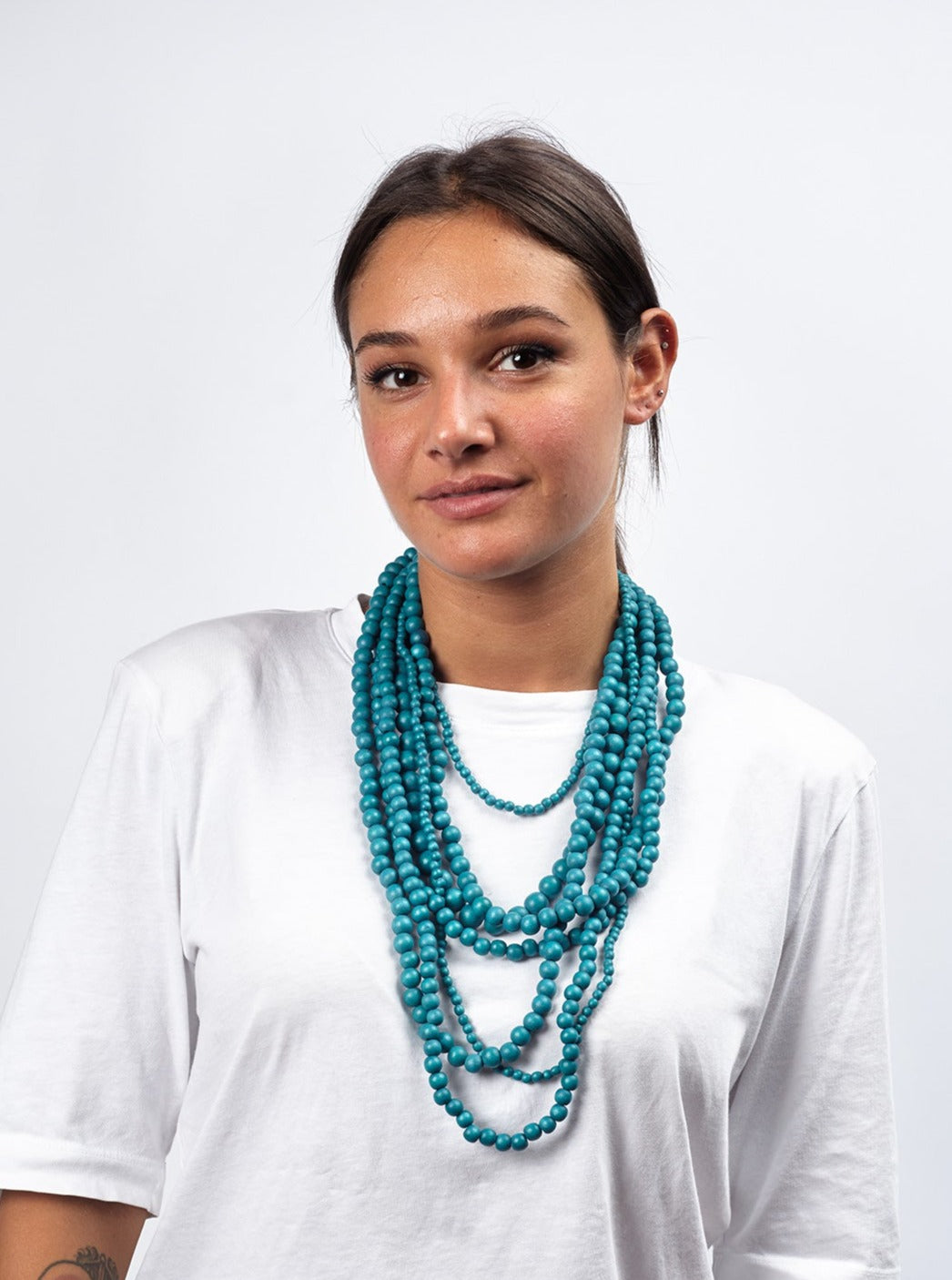 Collana Legno Brasile-verde oliva-Bijondo