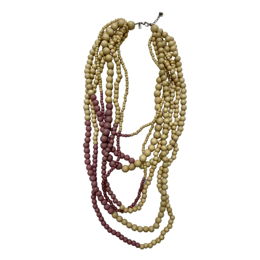 Collana Legno Brasile-giallo-Bijondo