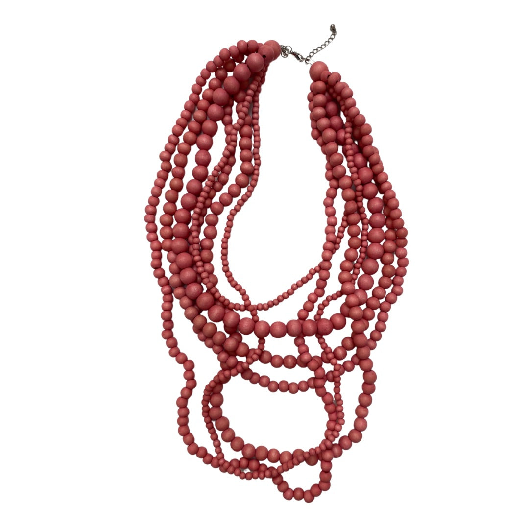 Collana Legno Brasile-salmone-Bijondo