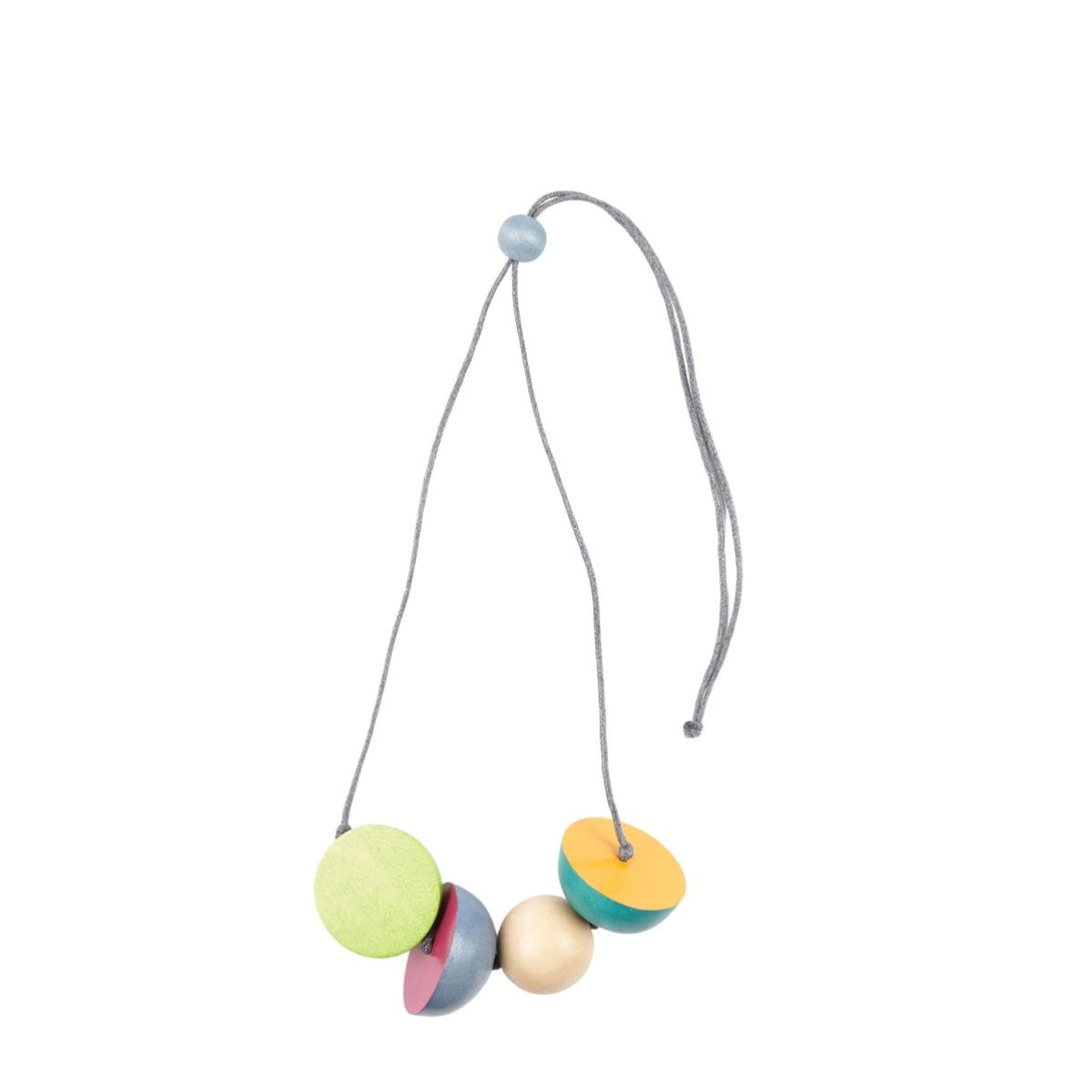 Collana Legno Ciondolo Chichén Itzá - verde - Bijondo