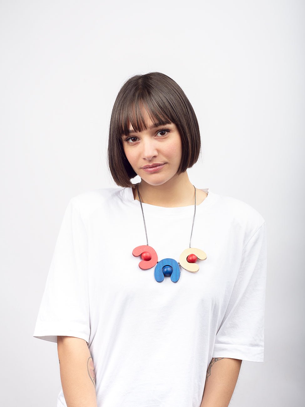 Collana Legno Corta Itsukushima Metallic - oro - Bijondo