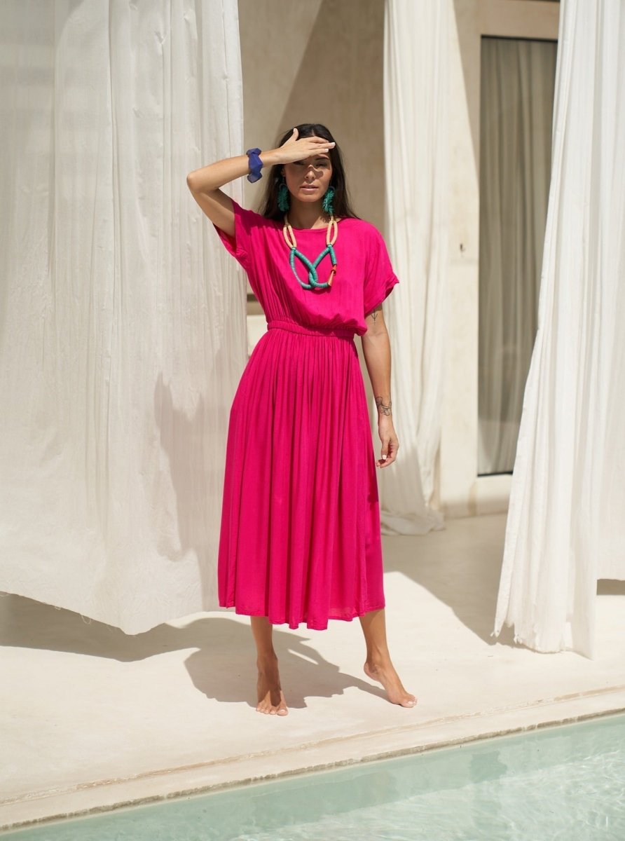 Collana Legno Corta Wat Pho - smeraldo - Bijondo