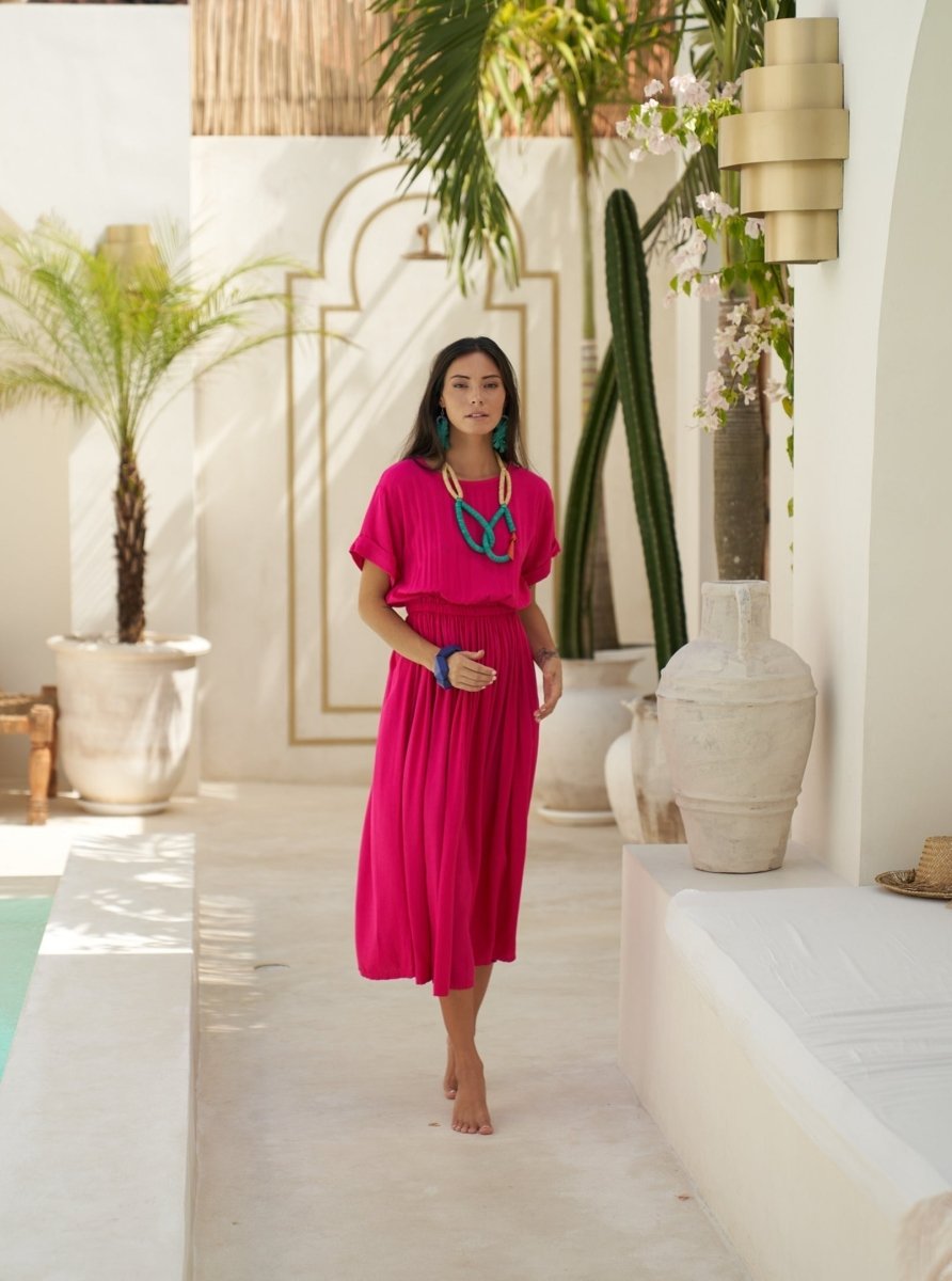 Collana Legno Corta Wat Pho - smeraldo - Bijondo