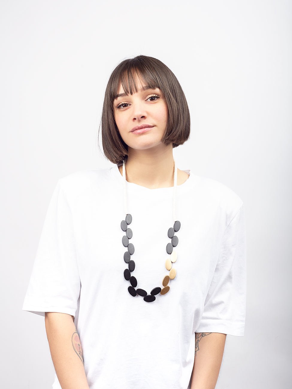 Collana Legno Lunga Pantheon Metallic - oro - Bijondo