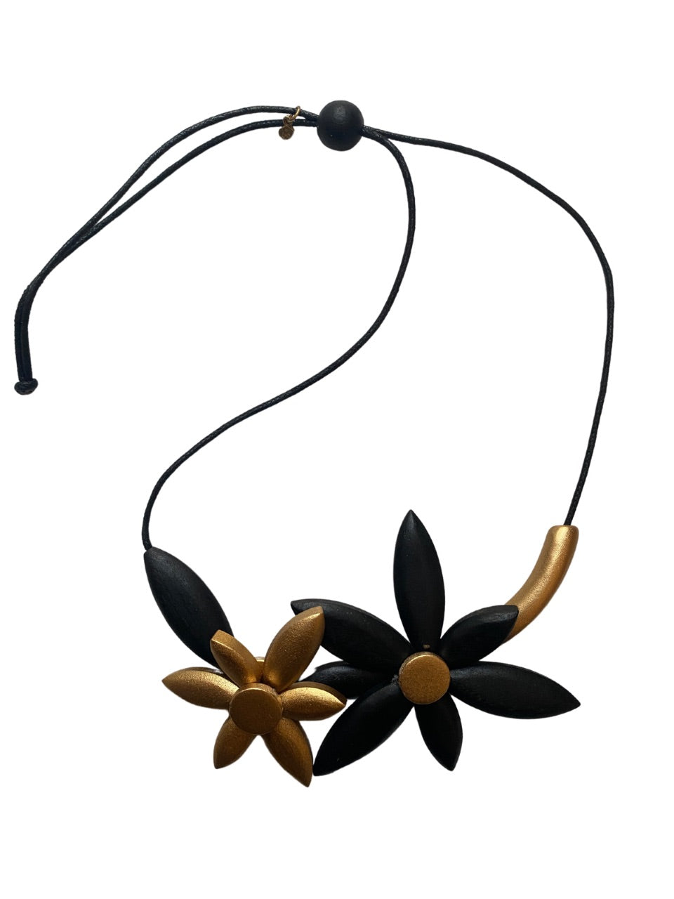 Collana Legno Regolabile Keukenhof metallic-collana-Bijondo-oro-Bijondo