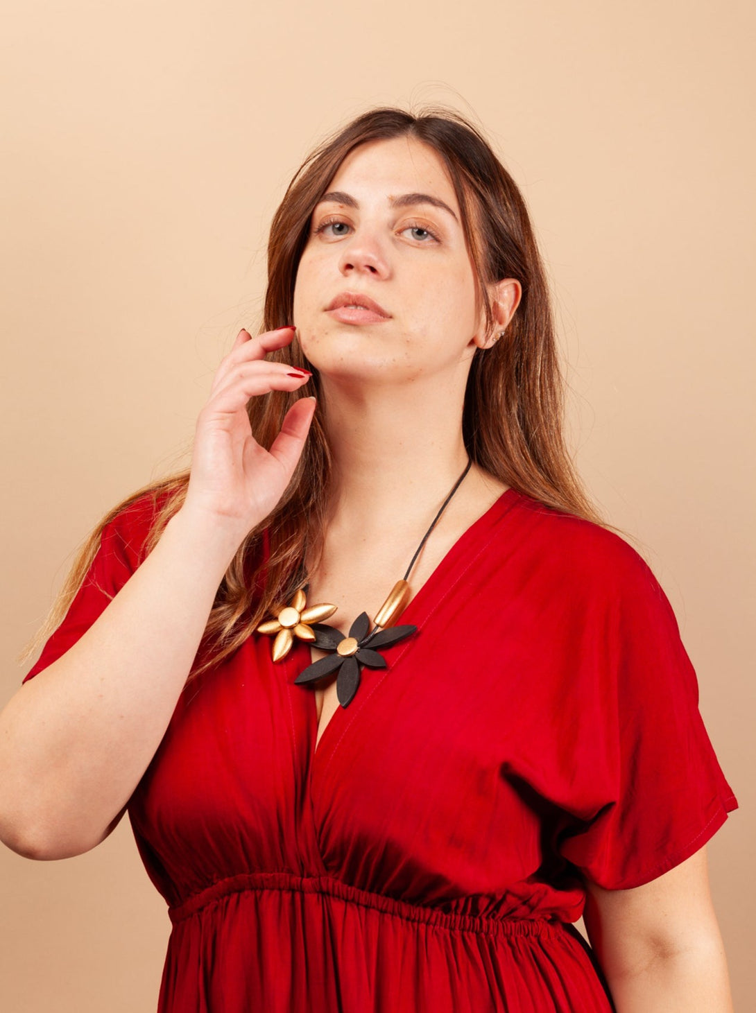 Collana Legno Regolabile Keukenhof metallic-collana-Bijondo-Bijondo