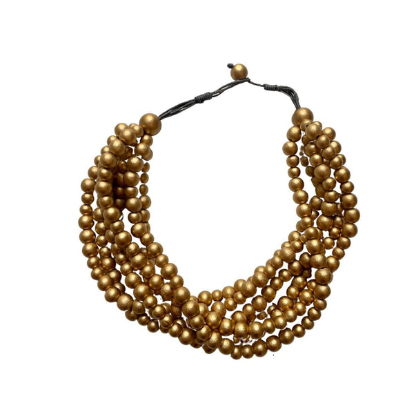 Collana Madagascar Metallic - oro - Bijondo