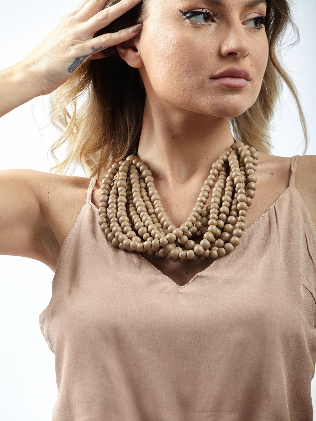 Collana Madagascar Metallic-oro-Bijondo