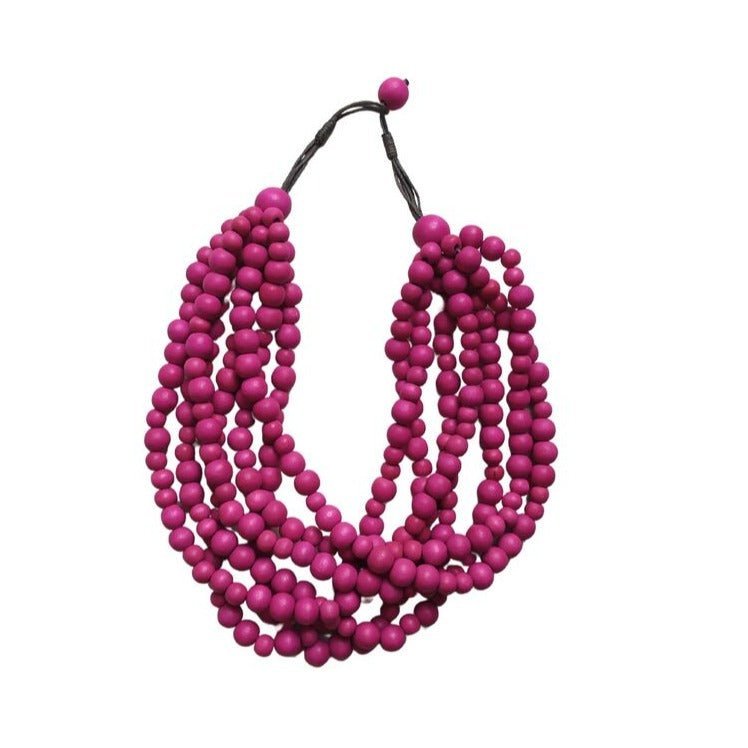 Collana Madagascar - fucsia - Bijondo
