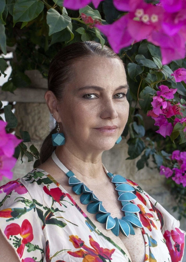 Collana Malta Big - petrolio - Bijondo