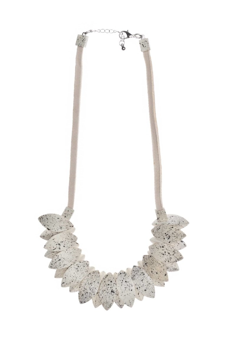 Collana Malta - bianco screziato - Bijondo