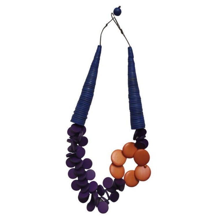 Collana Olanda legno - viola - Bijondo