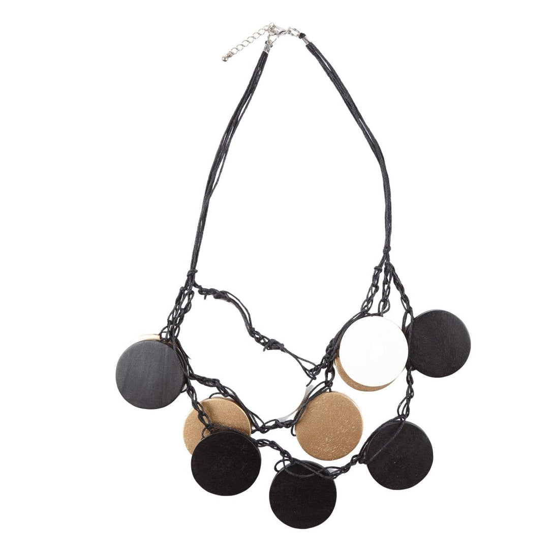 Collana Porta Venezia legno - nero - Bijondo