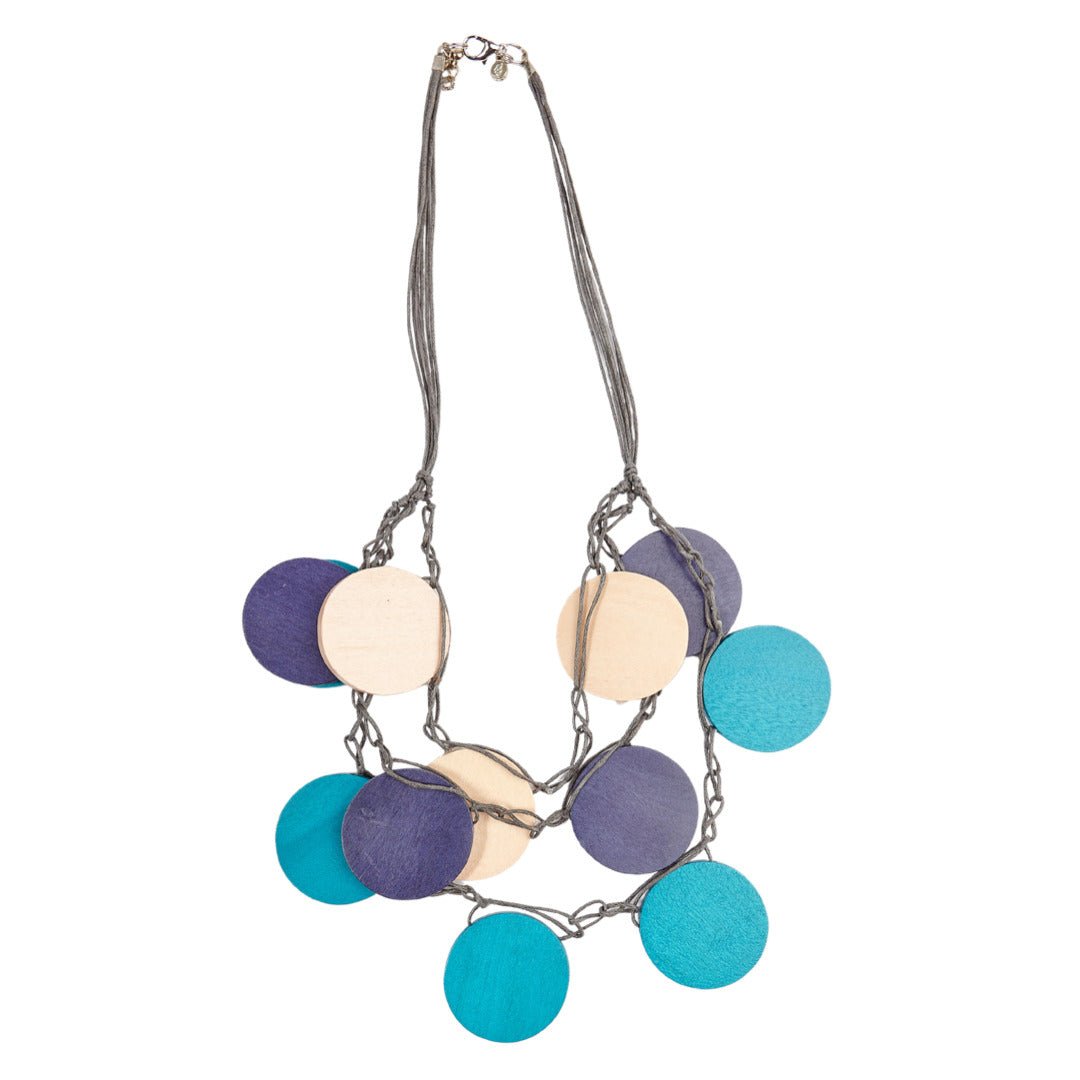 Collana Porta Venezia legno - viola - Bijondo