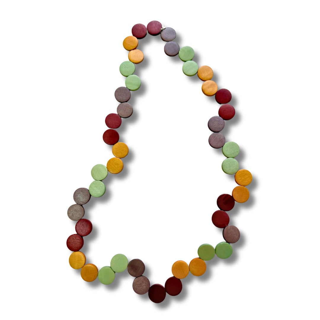 Collana Portogallo legno-collana-EW-Arancione-Bijondo