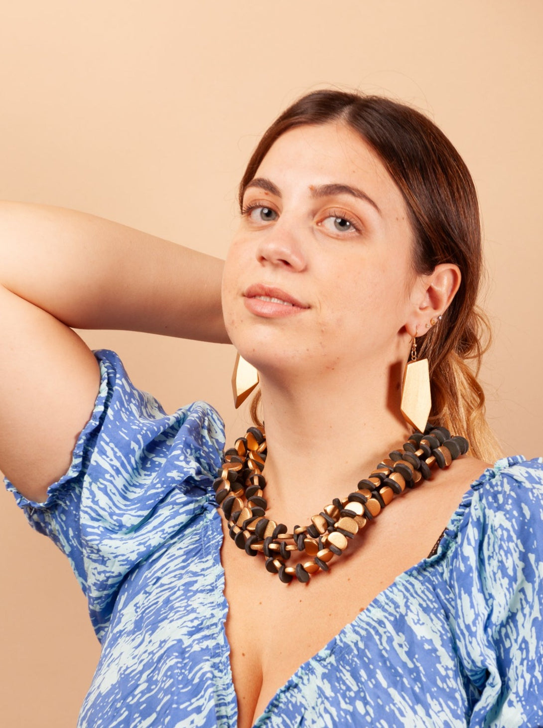 Collana Roma legno metallic-collana-Bijondo-Bijondo