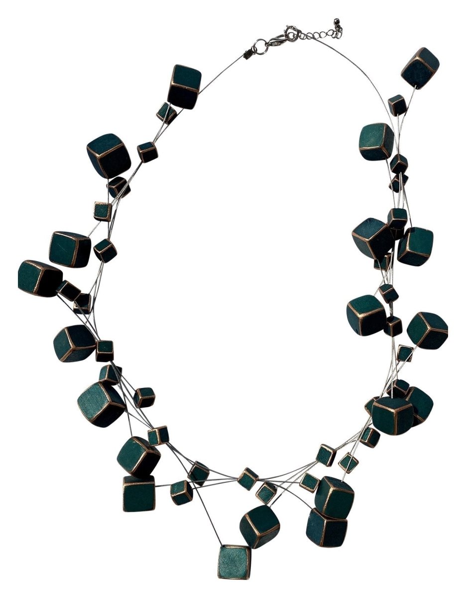 Collana Romania Metallic - petrolio - Bijondo