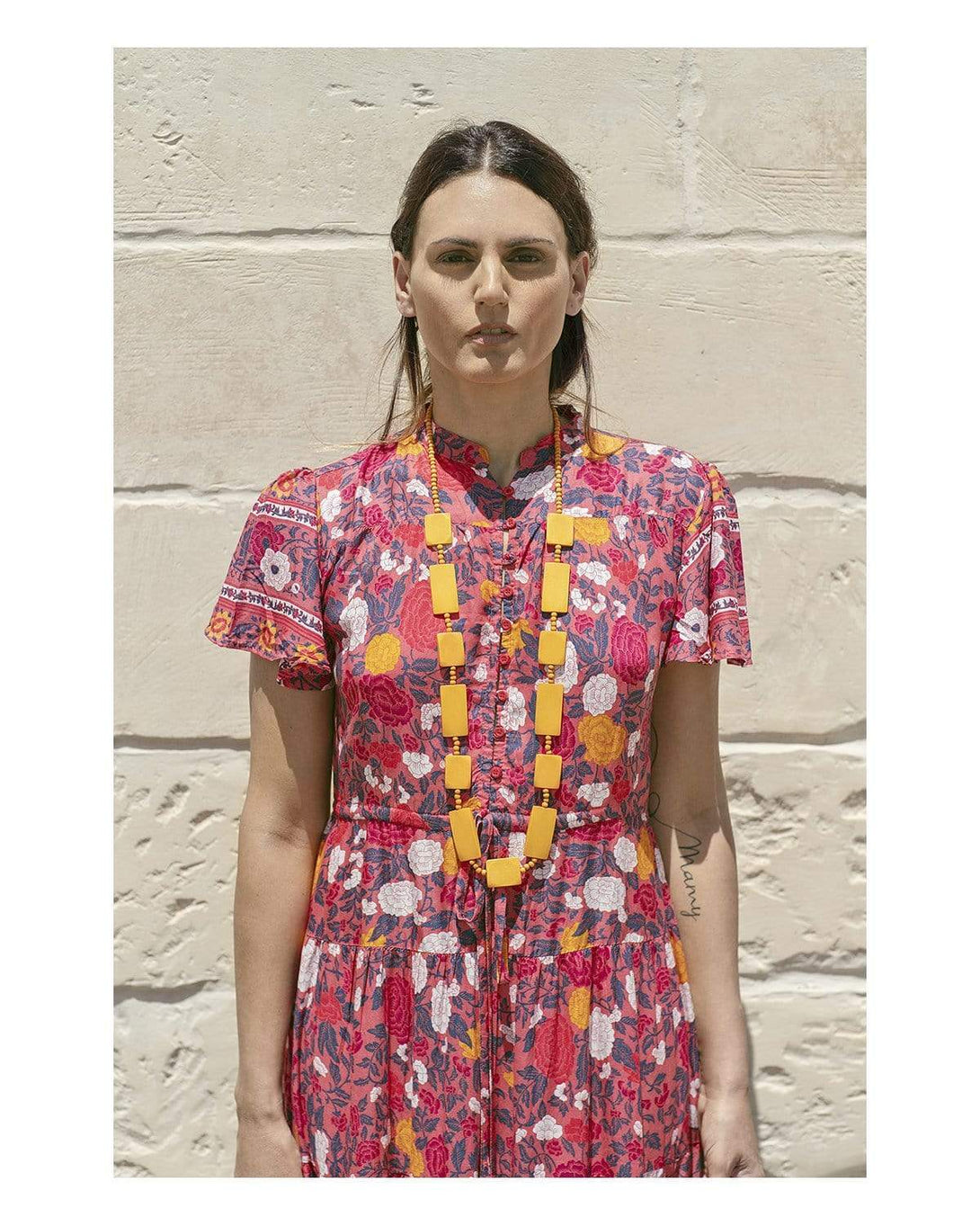 Collana Slovenia legno lunga - verde - Bijondo