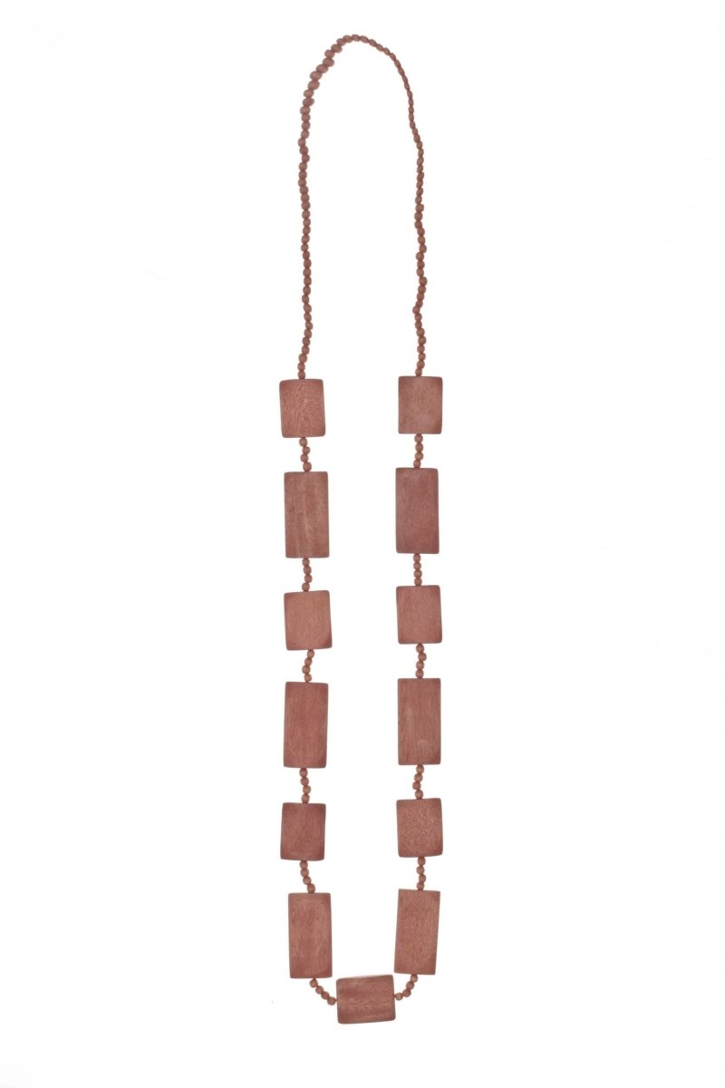Collana Slovenia legno lunga - marrone - Bijondo