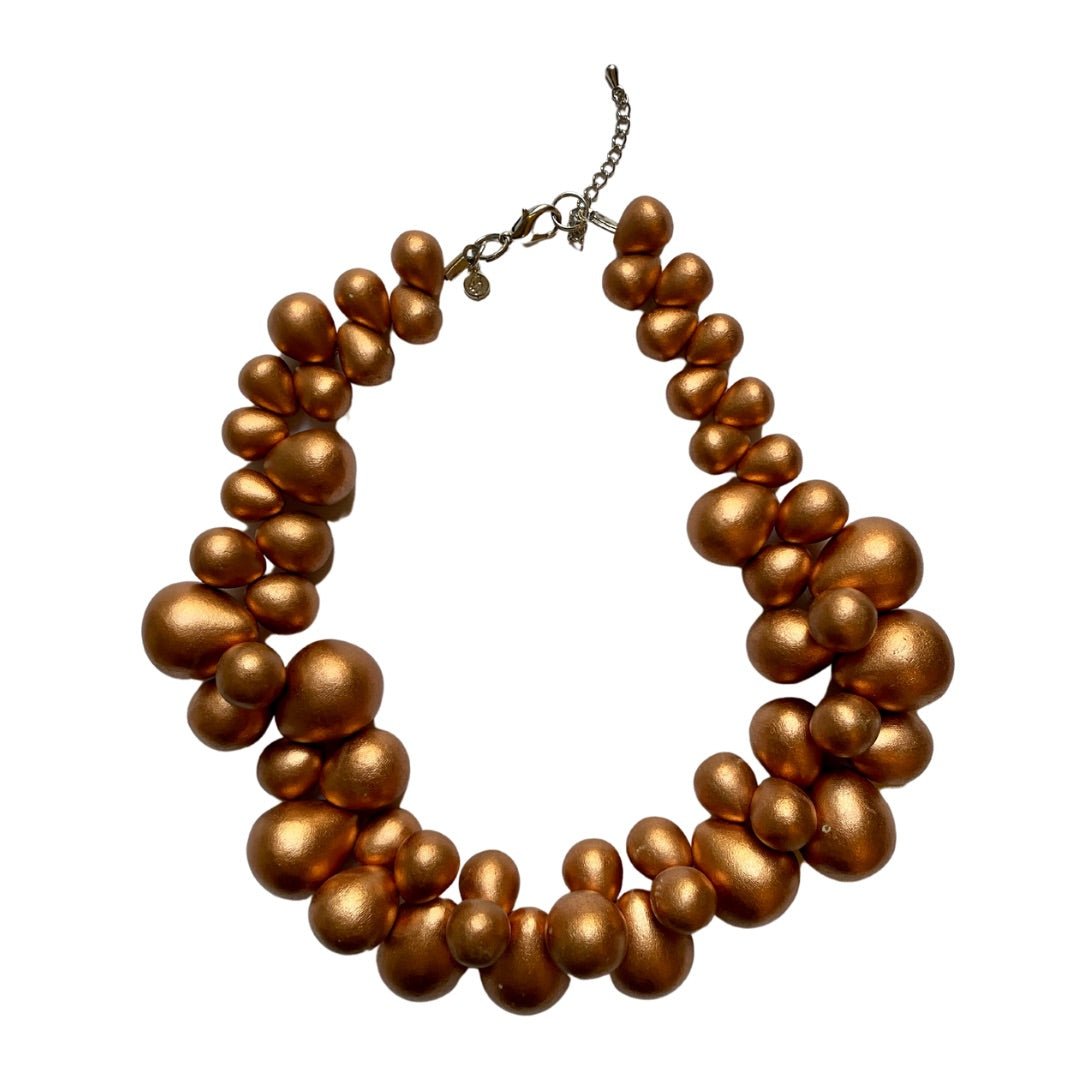 Collana Tibet Metallic legno regolabile - rame - Bijondo