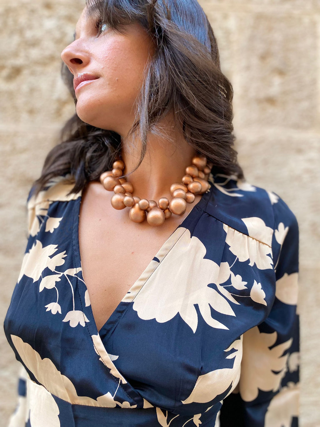 Collana Tibet Metallic legno regolabile-collana-EW-Bijondo