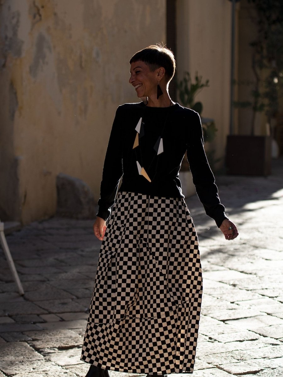 Collana Togo metallic - rosso - Bijondo