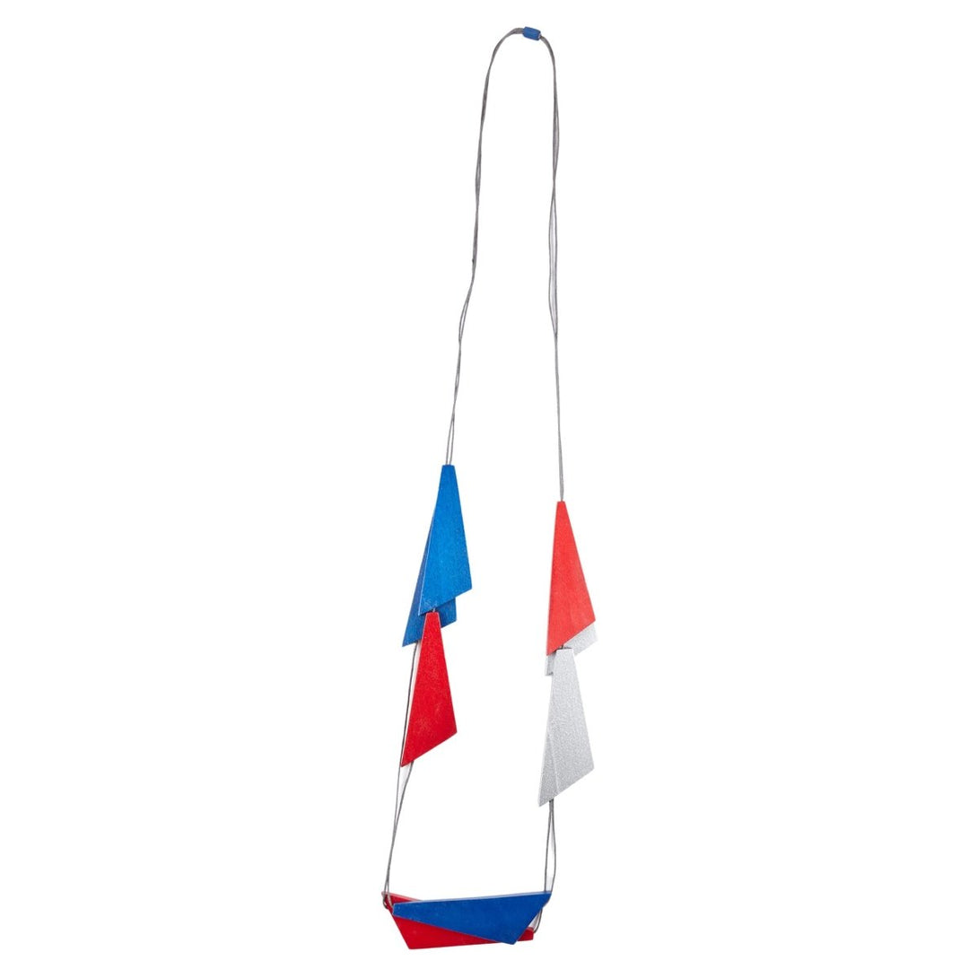 Collana Togo metallic - rosso - Bijondo