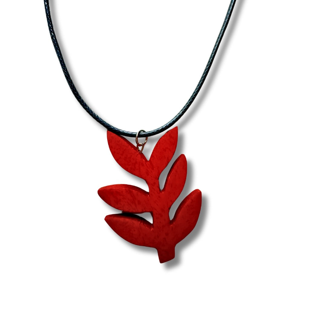 Collana ciondolo legno Flora-Collana-EW-Arancione-Bijondo