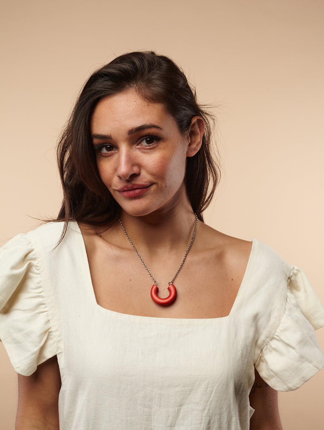 Collana ciondolo legno Kya-colllana-EW-Rosso-Bijondo