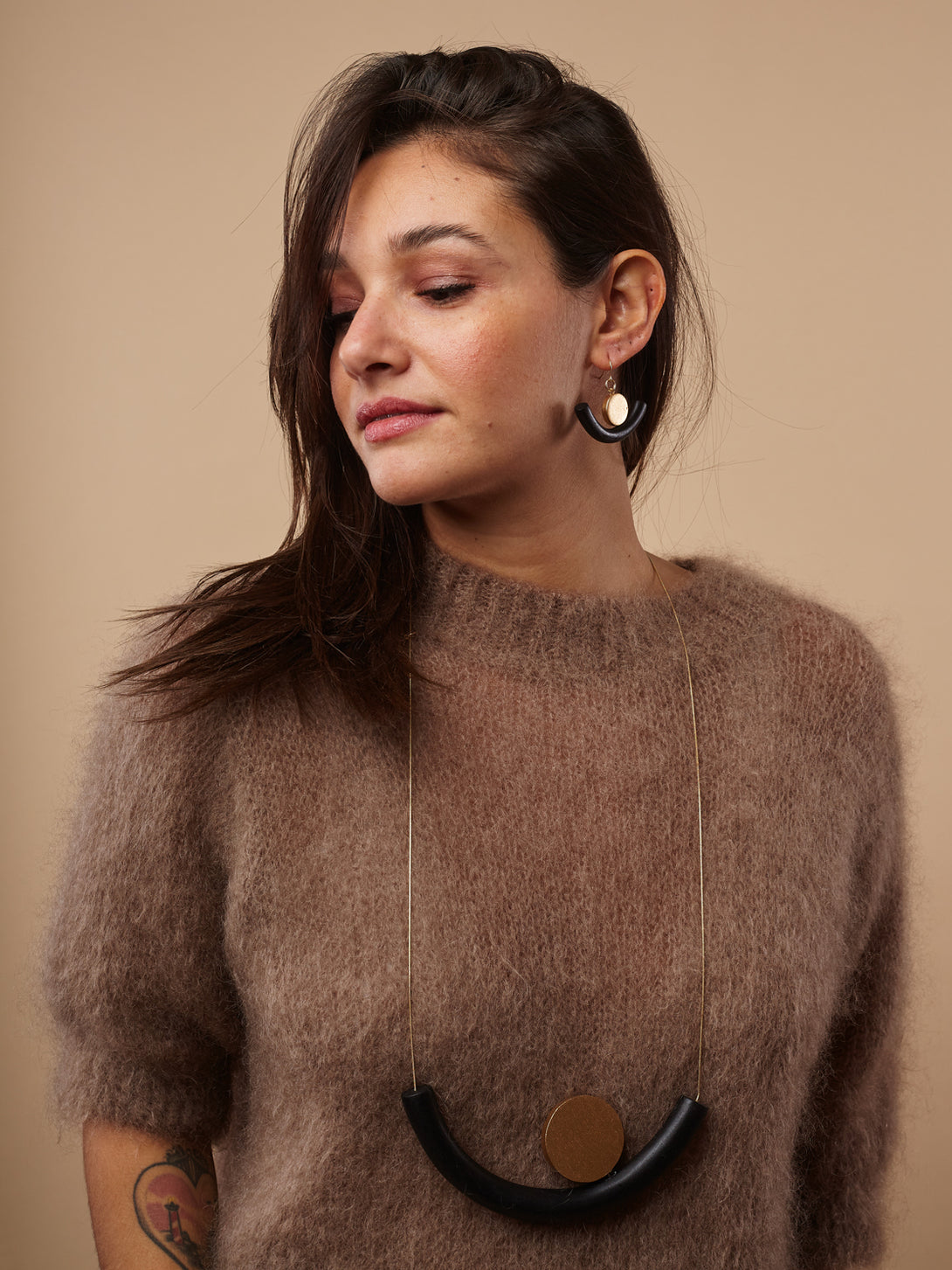 Collana con legno Balance metallic-Collana-Bijondo-Oro-Bijondo