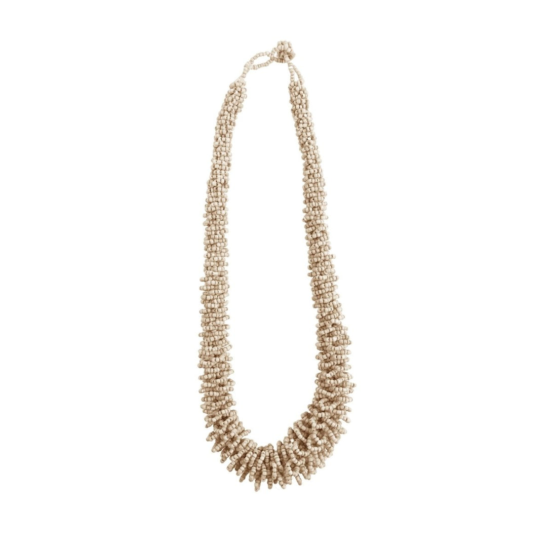 Collana cordone vetro Creta - beige - Bijondo